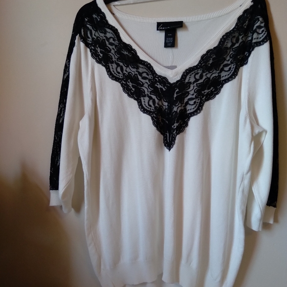 Lane Bryant Lace Top - Picture 1 of 6